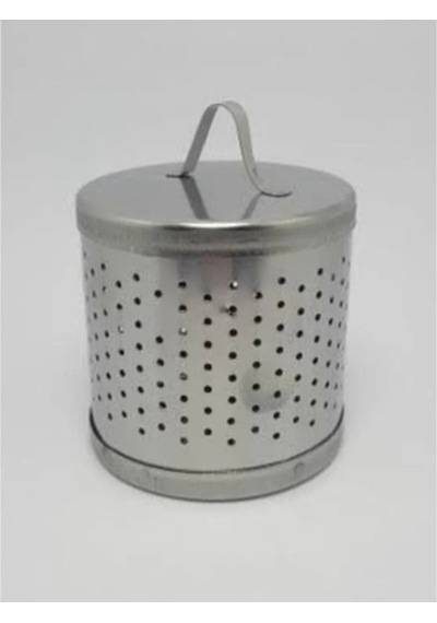 Büyük Metal Çaydanlık Ve Demlik İçi Hazneli Çelik Silindir Süzgeç Kapaklı Kutu Çelik Diğer
