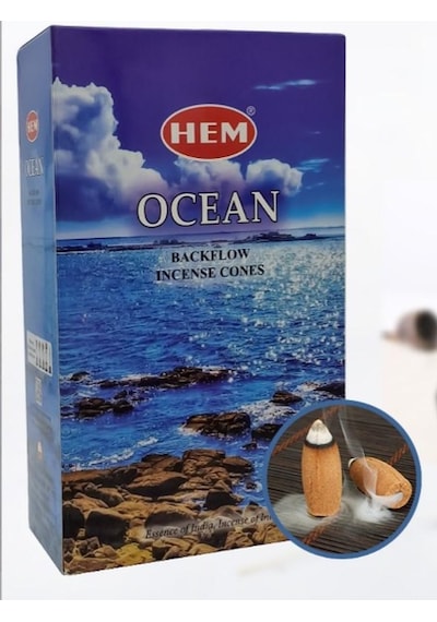 Hem Konik Geri Akış Tütsü Ocean 1 Paket 10 Adet