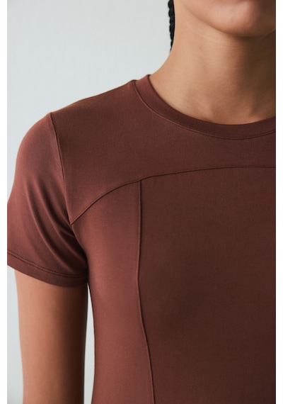 Penti Kapuçino Bisiklet Yaka Slim Fit Modal Baby Tee Tişört