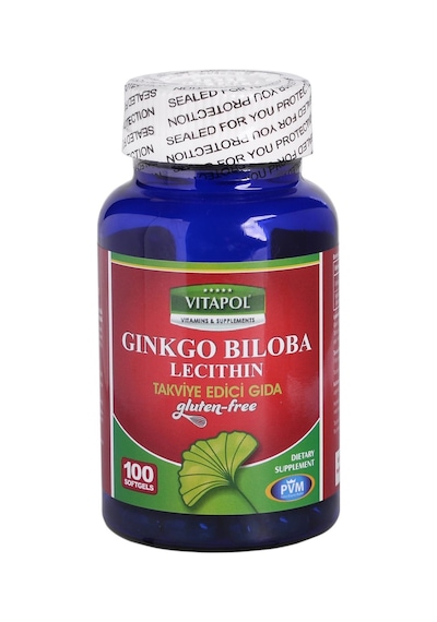 Vitapol Ginkgo Biloba Lecithin Gluten Free 3 Kutu 300 Softgel