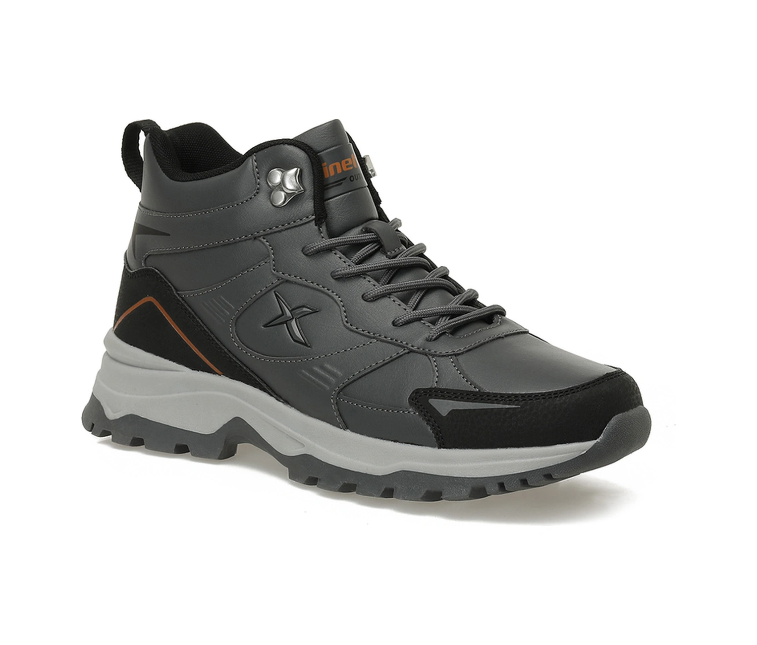 Kinetix Stout Pu Hı 5pr Gri Erkek Outdoor Bot 000000000102027745 Gri-sıyah