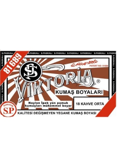 Viktoria Kumaş Boyası - Kahve Orta