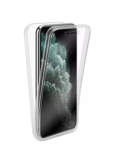 Apple Uyumlu iPhone 11 Pro Kılıf Ön Arka Silikon Koruma Şeffaf