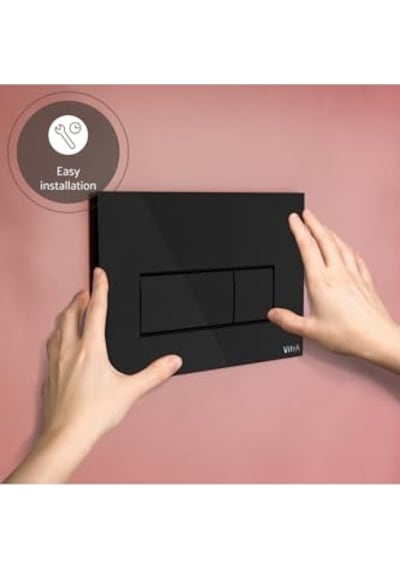 Square Kumanda Paneli Parlak Siyah 740-2350 Çok Renkli