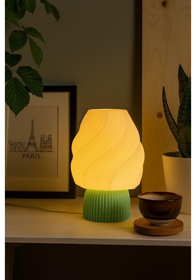 Ice Cream Lamp Masa Lambası Dekorasyon Aydınlatma Gece Lambası Abajur Mint Yeşili