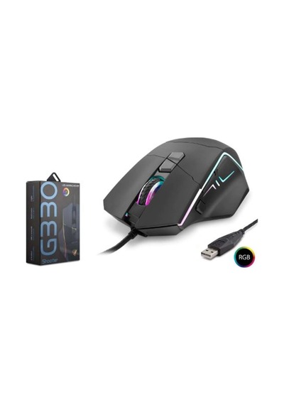 Hadron Shooter G330 Rgb Gaming Mouse 6400 Dpı 8 Tuş Siyah Kdo