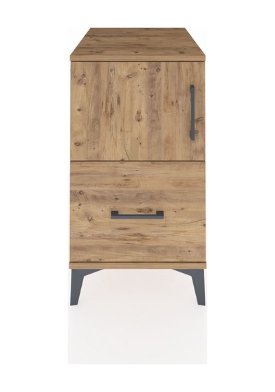 Kronos Komodin 2 Raflı Tek Çekmeceli Tek Kapaklı 44x59x80 Çam-çam Atlas Çam