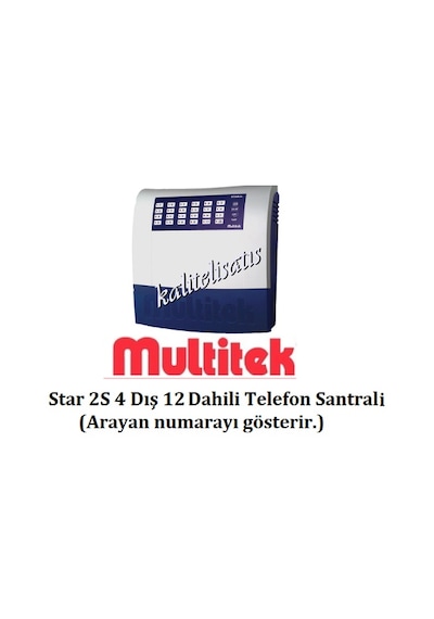 Multitek Star2S Caller Id 4 Harici 12 Dahili Telefon Santral