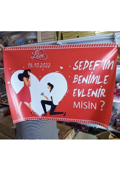 Kişiye Özel Evlilik Teklifi Süsleme Seti Hdts134 +3