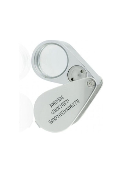 Mücevher,kuyumcu,tekstilciler,para Kontrol, Için Özel Kutulu Metal Işıklı Lup 30x21