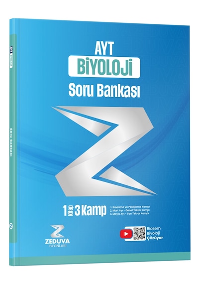 Zeduva Yayınları Biosem Ayt Biyoloji 1 Kitap 3 Kamp Soru Bankası