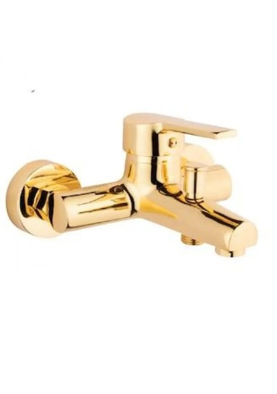 Eshome Gold Altın Renk Kaplama Robot Duş Seti Ve Banyo Bataryası 2 Li Set