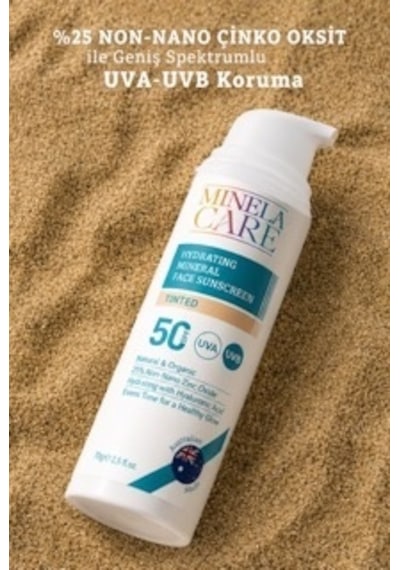 Minela Care Hydrating Mineral Filtreli Renkli Yüz Güneş Kremi SPF50 70 G
