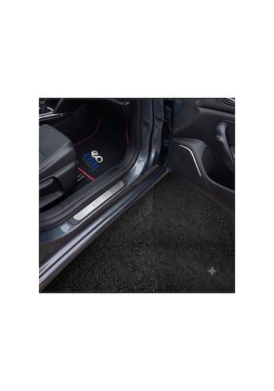 Renault Megane 2 2002-2009 Uyumlu Paslanmaz Çelik Krom Kapı Eşiği Abs Çerçeveli 4 Parça