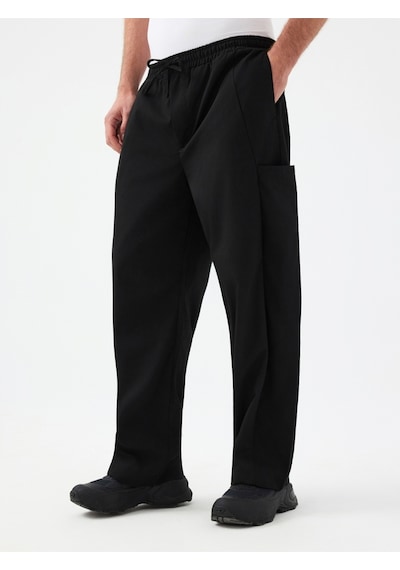 Relax Fit Erkek Pantolon Siyah