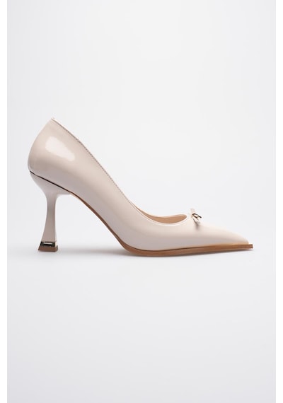 Esatsani Bej Rugan Gold Toka Detaylı Sivri Burun 9 Cm Topuklu Rara Stiletto Kadın Ayakkabı Bej Rugan Esatsani Bej Rugan Gold Toka Detaylı Sivri Burun 9 Cm Topuklu Rara Stiletto Kadın Ayakkabı Bej Rugan