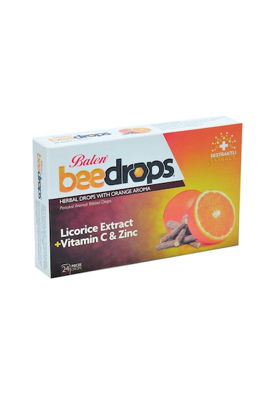 Portakal Aromalı Bitkisel Drops 24adet