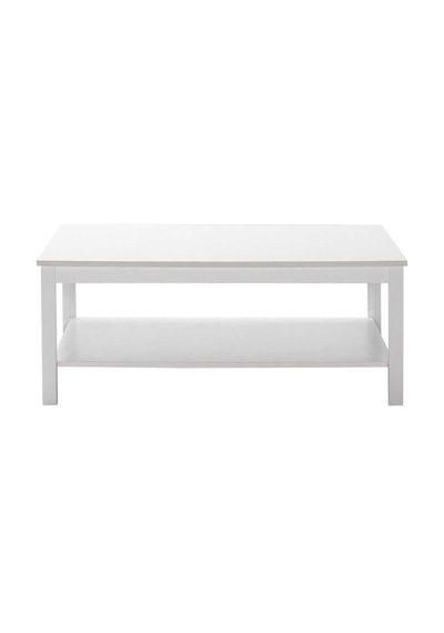 Rustik Dikdörtgen Orta Sehpa-mat Beyaz 103x40x60 Cm Gxyxd