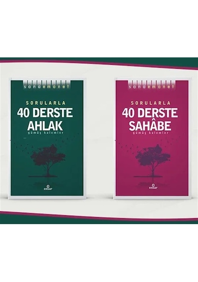 Sorularla 40 Derste Ahlak - Sahabe 2 Kitap Set & Sana Emanet...