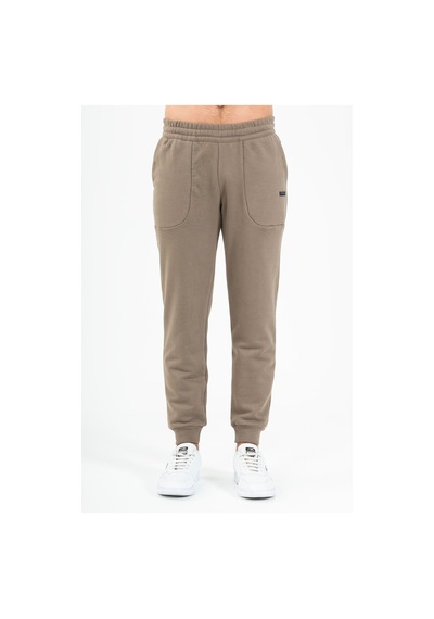 Maraton Sportswear Regular Erkek Ribana Paça Basic Kakao Eşofman Altı 21815 Kahverengi