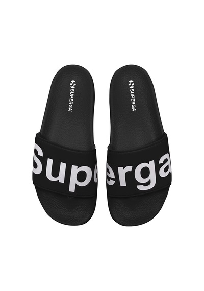 Superga 1908 Slides Polysoft Unisex Siyah - Beyaz Terlik Siyah - Beyaz-34
