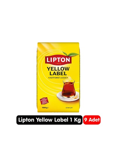Lipton Yellow Label Siyah Çay 1 Kg 9 Paket