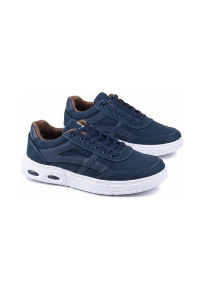 Fort 2308 Dks Keten Rahat Hafif Sneaker Erkek Ayakkabı Mavi