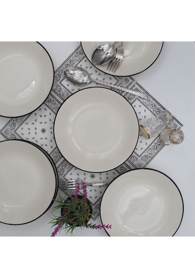 Anka 20 Cm Seramik Yemek Tabağı 6 Adet