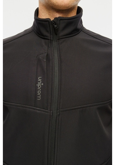 Uniprom Softshell Mont Içi Polarlı Su Ve Rüzgar Geçirmez Pro Model Siyah Erkek Siyah
