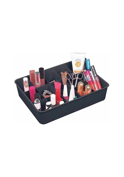 15 Bölmeli Çekmece İçi Düzenleyici Kravat Çorap Takı Organizeri Plastik 32 X 23 Siyah Tr Diğer