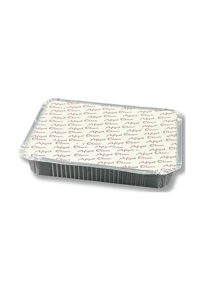 Alüminyum Kapaklı Kap Tabak Kase Yemek Ve Salata 1500gr 500 Adet