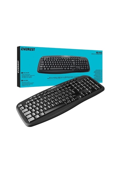Everest Kb-955 Siyah Usb Multimedia Kablolu Q Standart Klavye Diğer