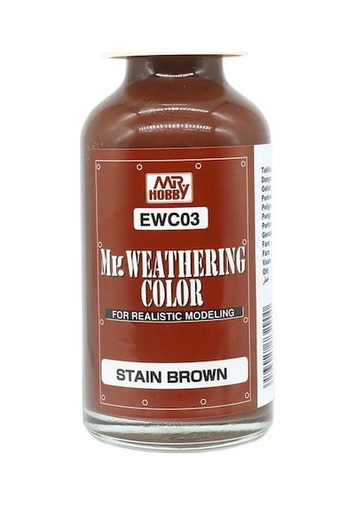 Mr.hobby Ewc-03, 40 Ml. Weathering Color Stain Brown Eskitme Maket Boyası Standart