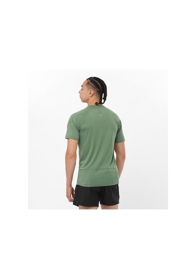 Salomon Salomon Cross Run Erkek Yeşil Koşu Tişört 18008 Yeşil
