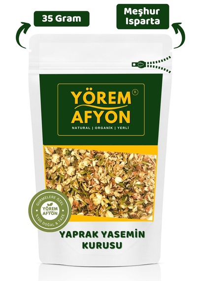 Yörem Afyon Meşhur Isparta Yeni Mahsul Yaprak Yasemin Çiçeği Kurusu 35gr.