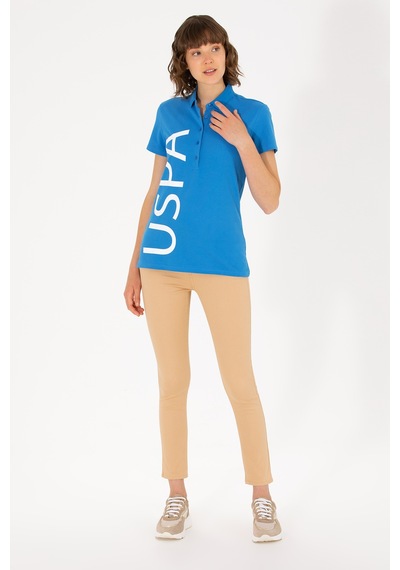U.s. Polo Assn. Kadın Saks Tişört 50262939-vr045 Saks U.s. Polo Assn. Kadın Saks Tişört 50262939-vr045 Saks