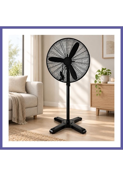 Bezos Ayaklı Sanayi Tipi Vantilatör - Metal Pervane, 3 Kademe, 220v Nıda
