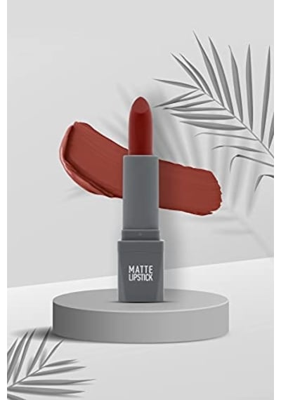 Ayrex Yoğun Renk Veren Uzun Süre Kalıcı Nemlendirici Kadifemsi Mat Ruj - Matte Lipstick 411 Spicy Terracot Diğer