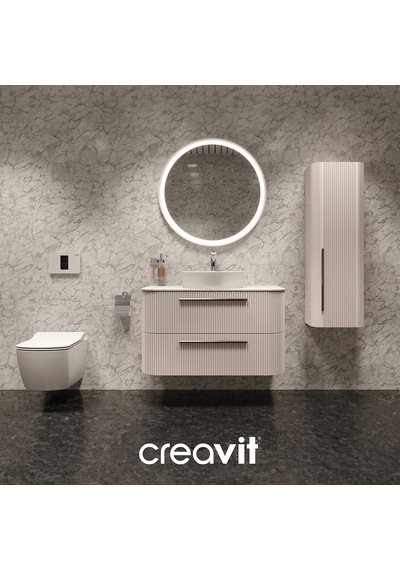 Creavit Elegant Rim-off Asma Klozet Ve Duroplast Yavaş Kapanan Klozet Kapağı