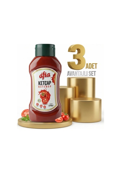 Afia Tatlı Ketçap 3x550 Gr
