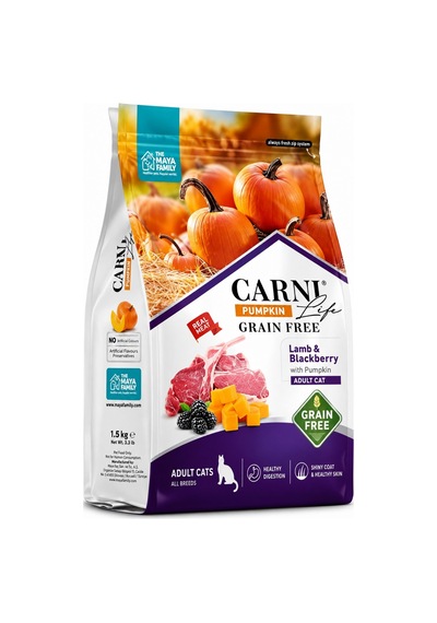 Carni Life Pumpkin Kuzu Etli Ve Böğürtlenli Mini Irk Yetişkin Köpek Maması 2.5 Kg