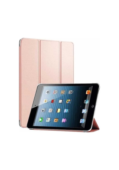Apple Uyumlu iPad Mini 2 / Mini 3 Smart Cover Stand Arkası Şeffaf Tablet Kılıfı Kapaklı Kılıf