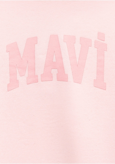 Mavi - Mavi Logo Baskılı Pembe Sweatshirt 7s10147-71007 Pembe