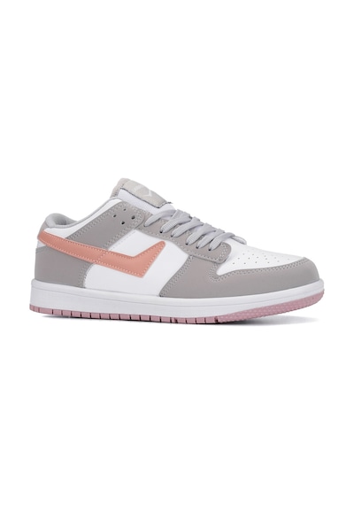 Günlük Kadın Rahat Esnek Hafif Sneaker Kaymaz Taban Bağcıklı Spor Ayakkabı 8075 Gri- Pudra Günlük Kadın Rahat Esnek Hafif Sneaker Kaymaz Taban Bağcıklı Spor Ayakkabı 8075 Gri- Pudra