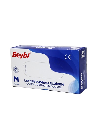 Beybi Pudralı Muayene Eldiveni M 100'lü