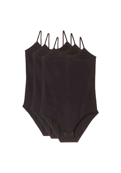 20st 3 Adet İp Askılı Kadın Çıtçıtlı Body Siyah 13-2010