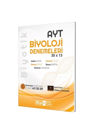 2027 Biyotik Yayınları Ayt Biyoloji 30 X 13 Denemeleri
