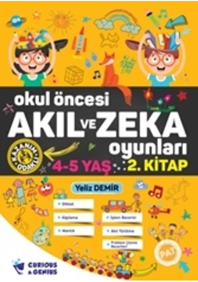 Ilkokul Akıl ve Zeka Oyunları Okul Öncesi 4-5 Yaş Seti 2 Kitap