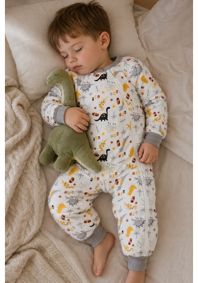 Babyhola 2.5 Tog Yorgan Gerektirmeyen Kalın Elyaf Dolgulu Çocuk Uyku Tulumu Pamuk Astarlı Unisex 6020 Siyah