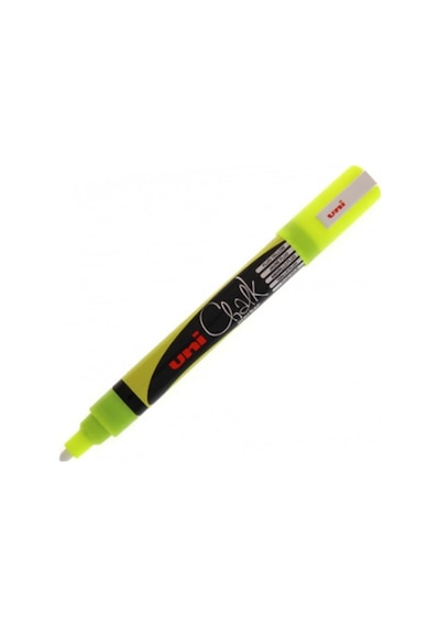 Uni Chalk Marker Wet Wipe Fluo Yellow 1.8-2.5 Mm